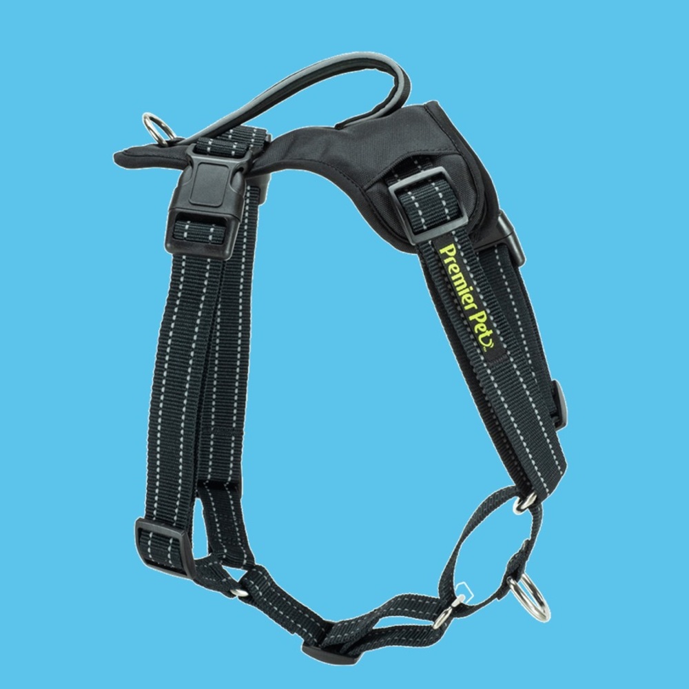 Pemeir Pet Black Nylon No Pull Comfort Harness Size Small